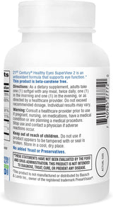 21st Century Healthy Eyes SuperView 2 Softgels, 120 unidades