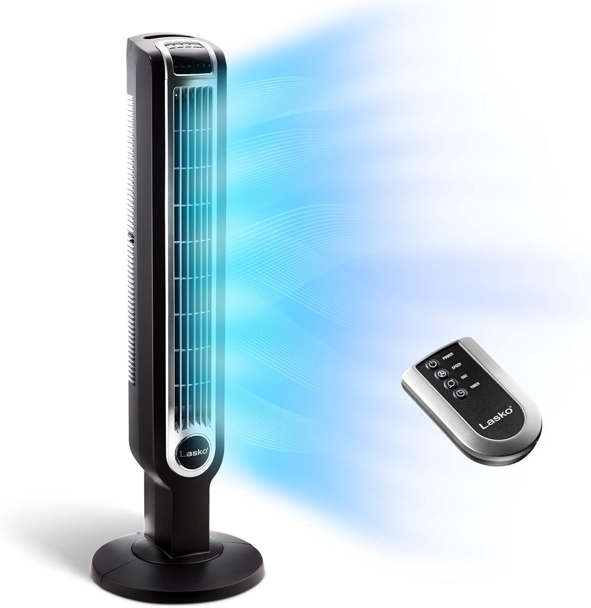 Ventilador Torre Oscilante Lasko 3 Velocidades, Control Remoto 2511