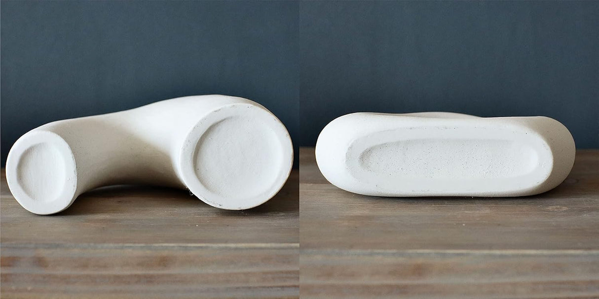 Jarrón Donut Carrot's Den, Minimalista, Set de 2, Cerámica