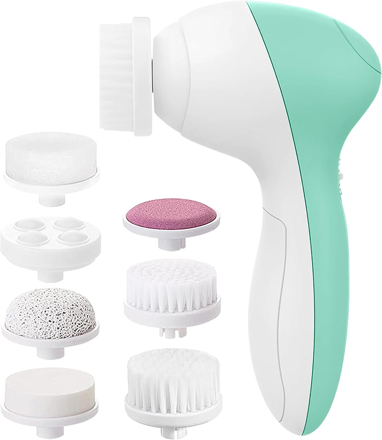 Cepillo de limpieza facial VISOFO color verde con blanco