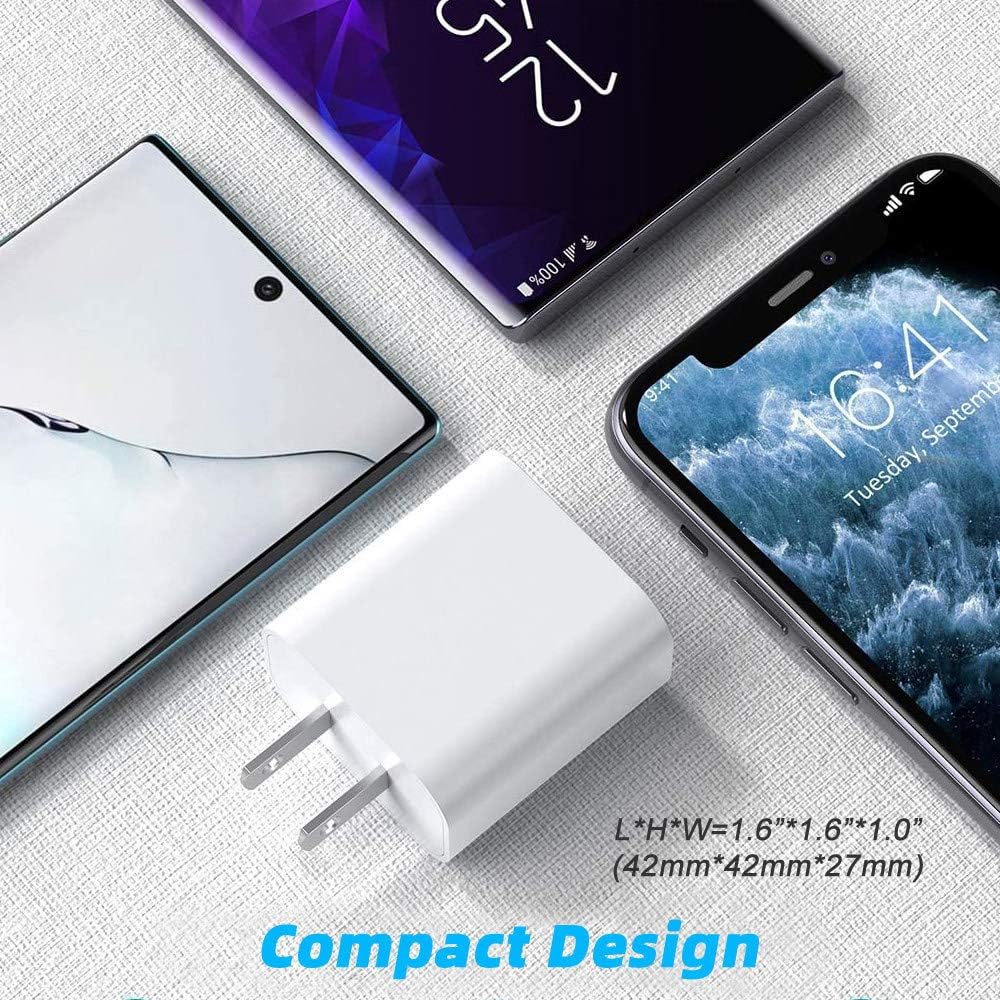 Cargador Rápido USB-C 20W para Google Pixel y Samsung