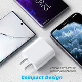 Cargador Rápido USB-C 20W para Google Pixel y Samsung