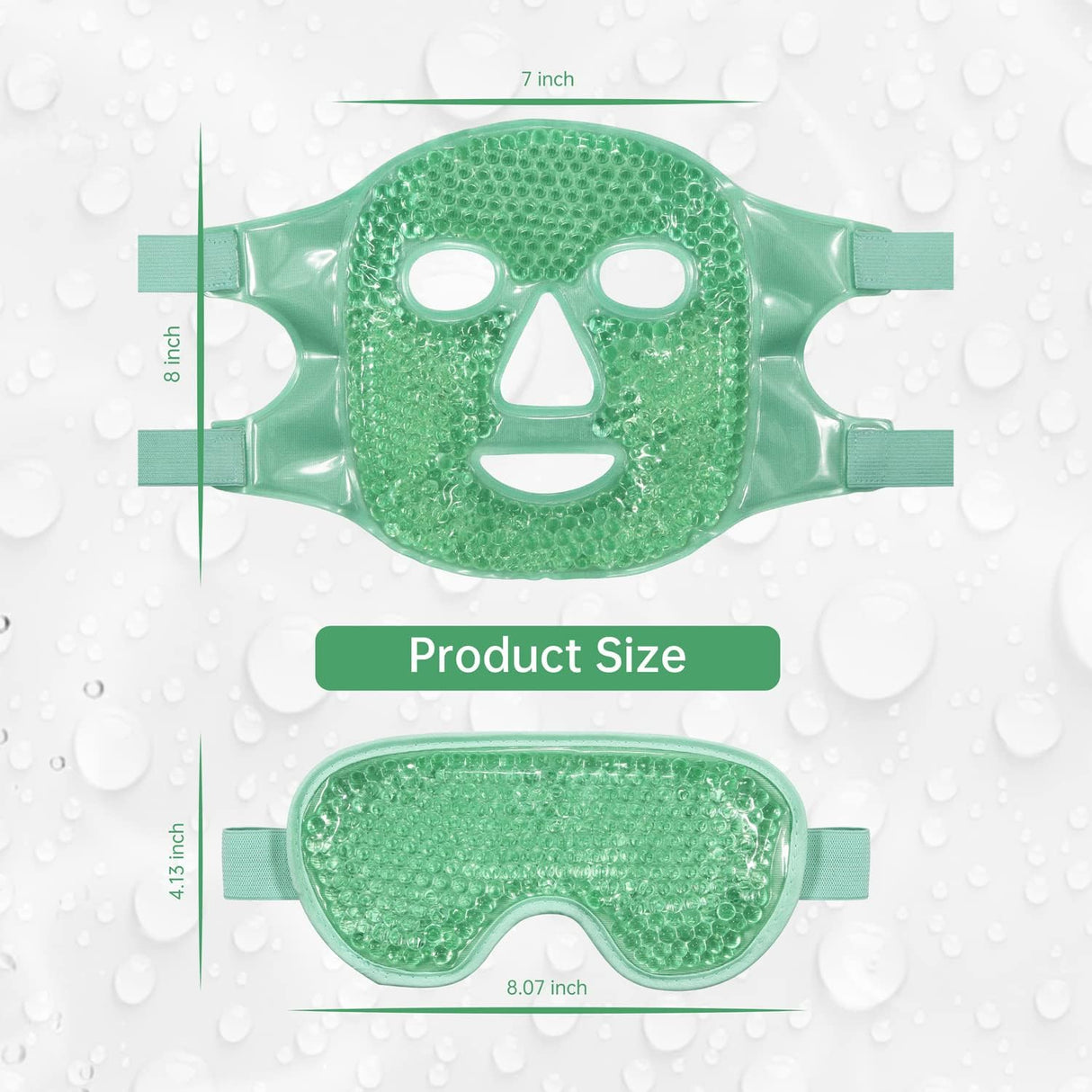 Máscara facial hielo refrescante para reducir la hinchazón
