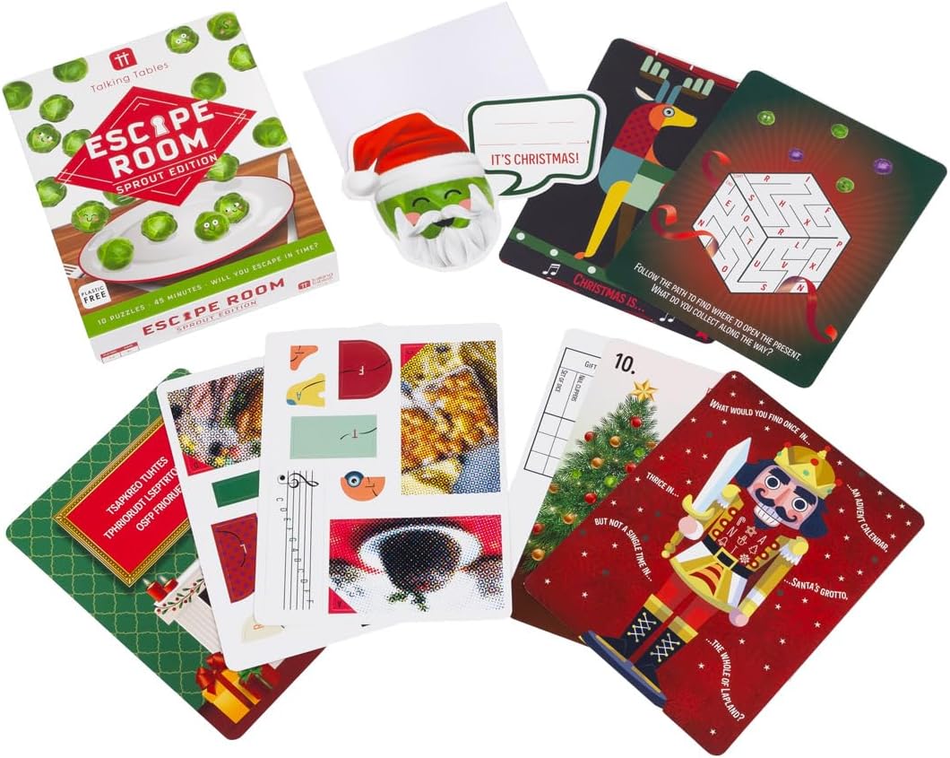 Juego de Escape Infantil Talking Tables | Navidad, Diversión Familiar, Sprout Edition
