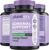 Suplemento de Apoyo Adrenal y Cortisol, Adaptógenos, Ashwagandha, Rhodiola