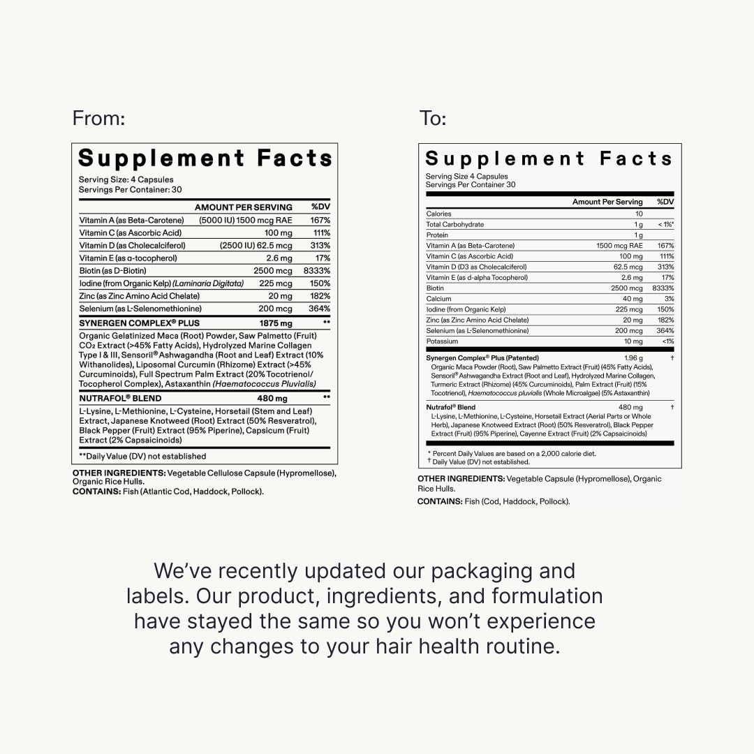 Suplemento y suero para el crecimiento del cabello para mujer 45+