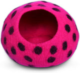 Cueva para Gatos Woolygon - Feltro Premium, Ecológica, Polka Dot