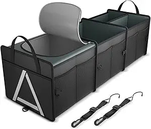 Organizador de Maletero con Enfriador Aislante, Plegable 3 Compartimentos
