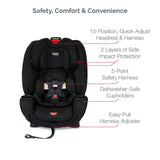 Asiento de coche todo en uno color negro Eclipse