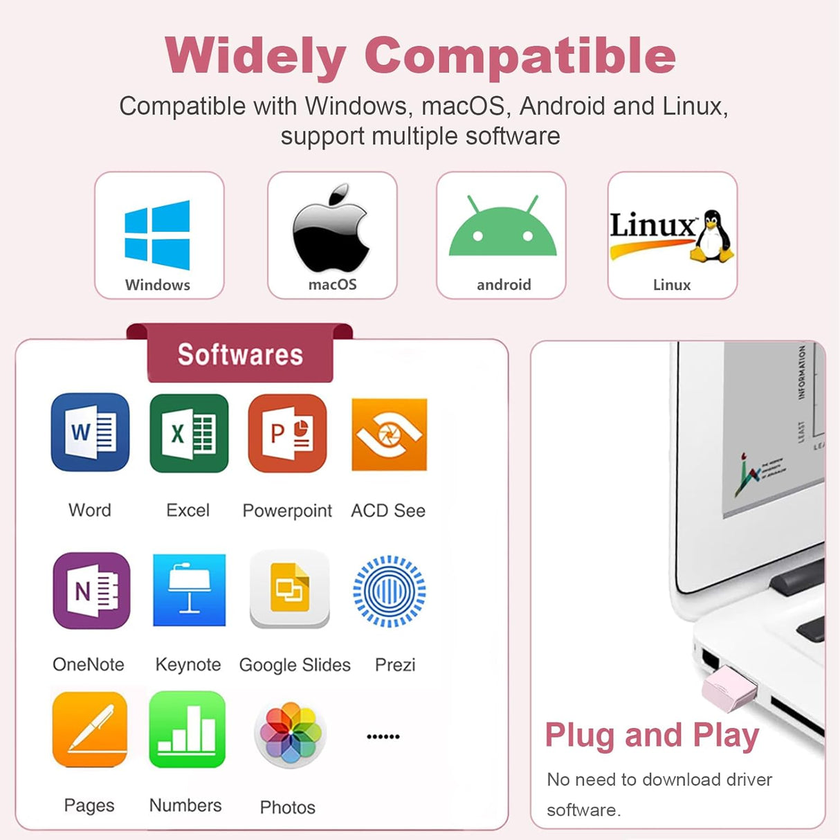NORWII N26 Mando Inalámbrico para Presentaciones PowerPoint