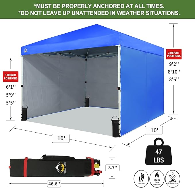 Tienda de campaña con bloqueo central C100P-S4 CROWN SHADES