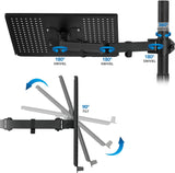 Soporte de escritorio para laptop brazo de movimiento