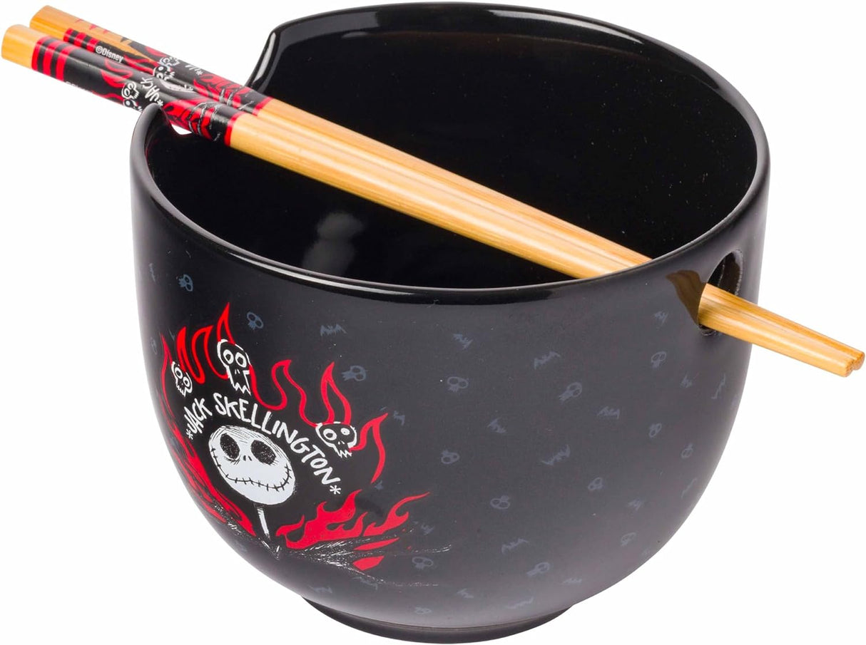 Cuenco Ramen Jack Skellington Silver Buffalo, 20 oz, Cerámico