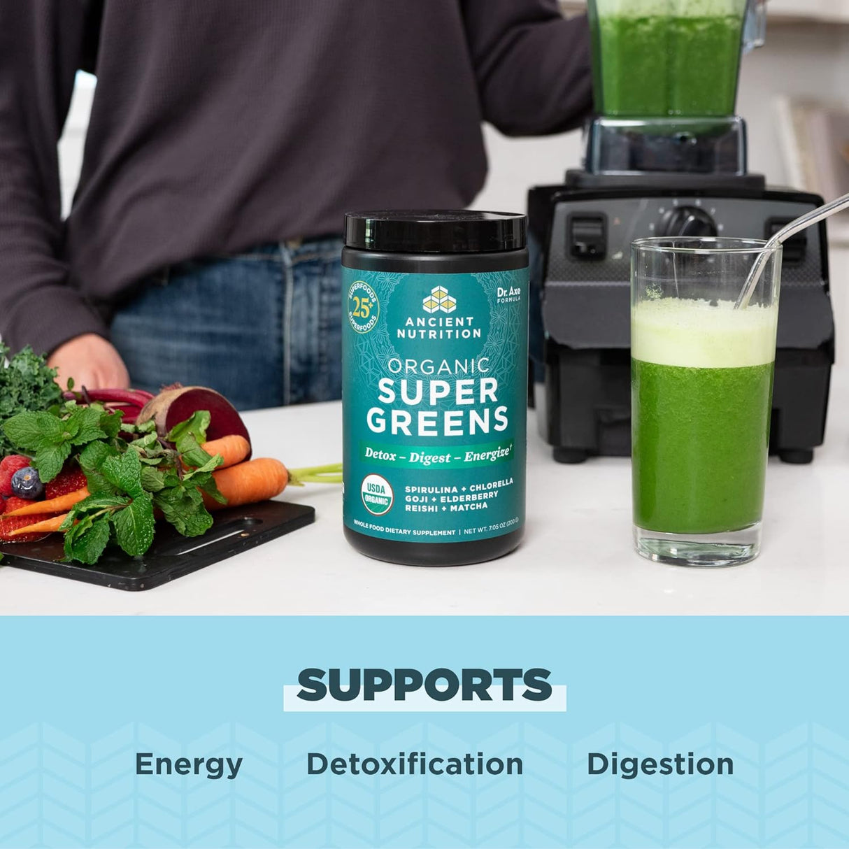 Polvo de Superfood con Probióticos y Enzimas Digestivas