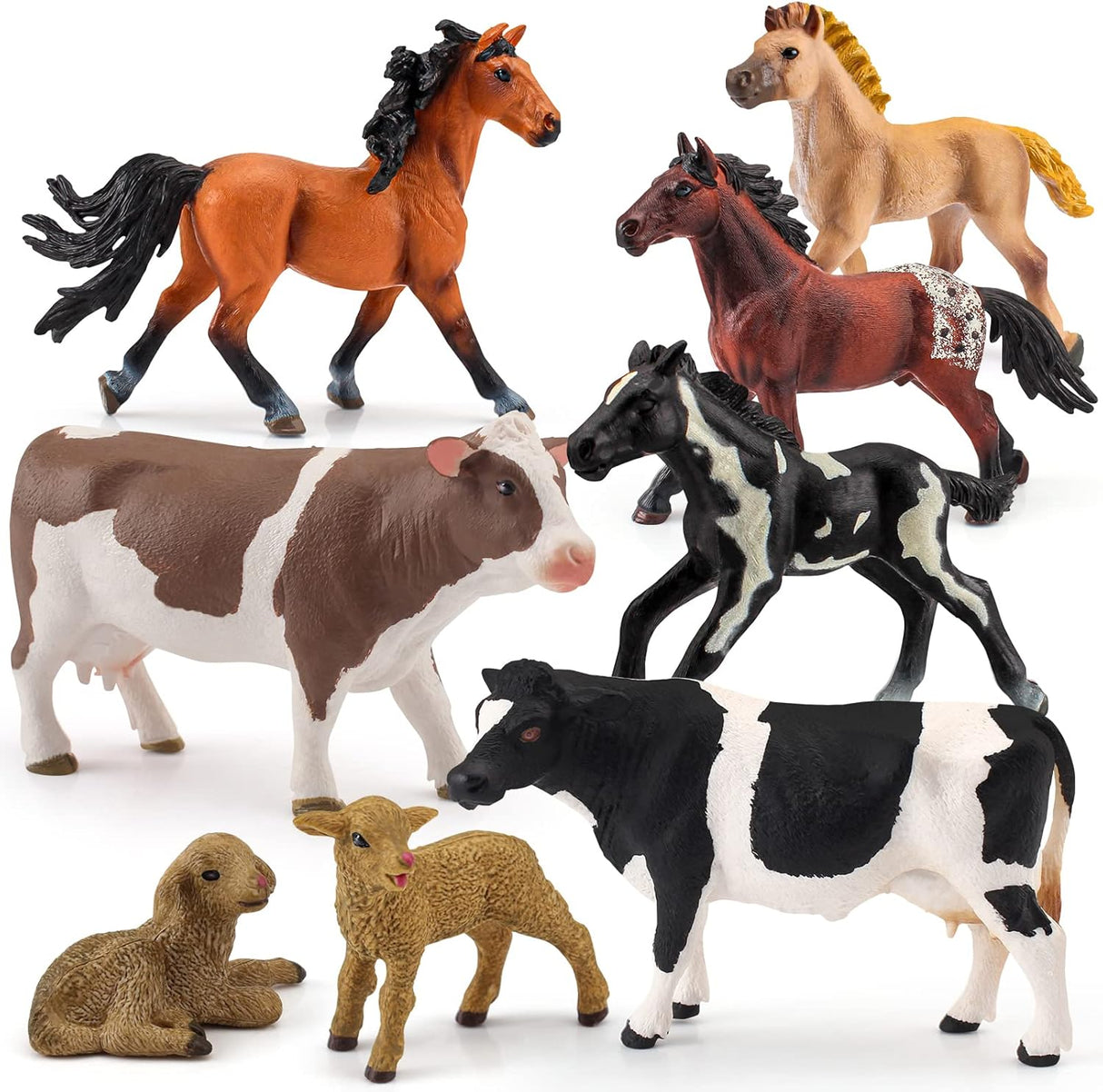 Juego de Animales de Granja 8PCS - LC JoyCre para Niños