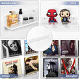 Estante de vinilo para discos de pared paquete de 6