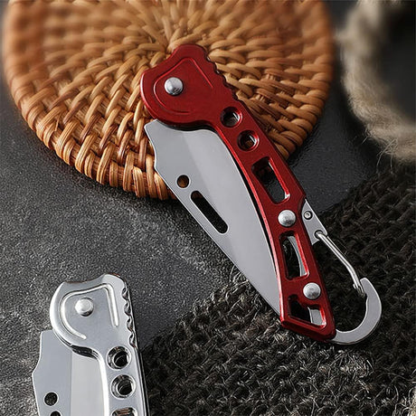 Cuchillo plegable, hoja súper afilada de 2.2 pulgadas, Rojo