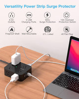 HANYCONY Regleta protectora contra sobretensiones, cable