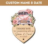 Adornos de Boda Personalizados en Madera para Agradecimiento