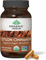 Suplemento de Canela de Ceilán - Vegano, Orgánico, 90 cápsulas