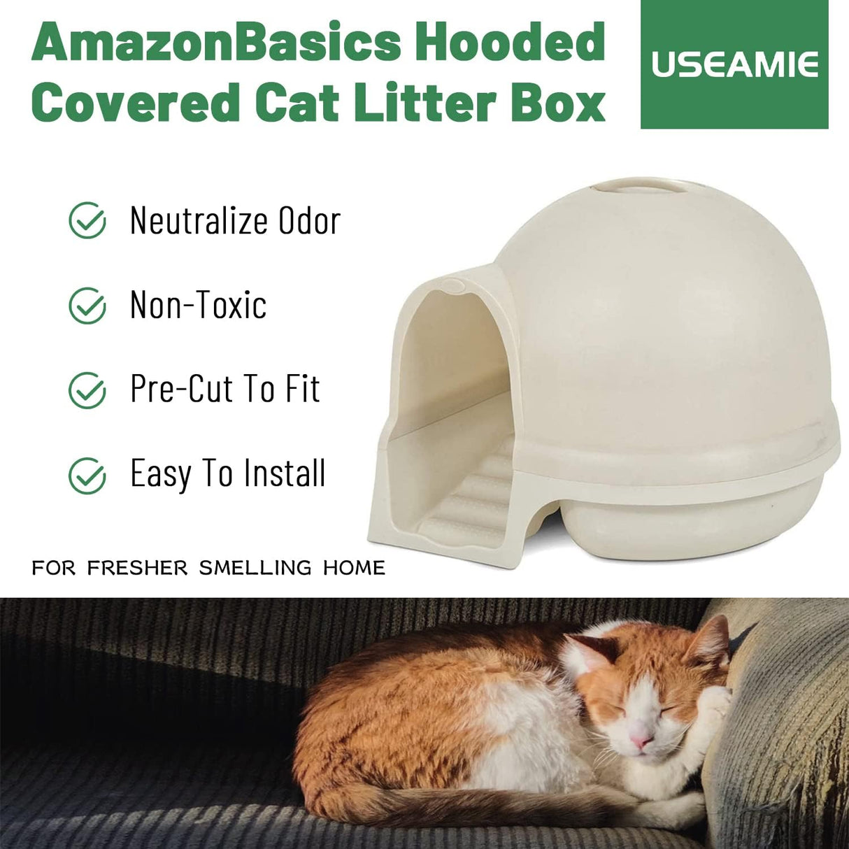 Filtros de repuesto para caja de arena para gatos USEAMIE