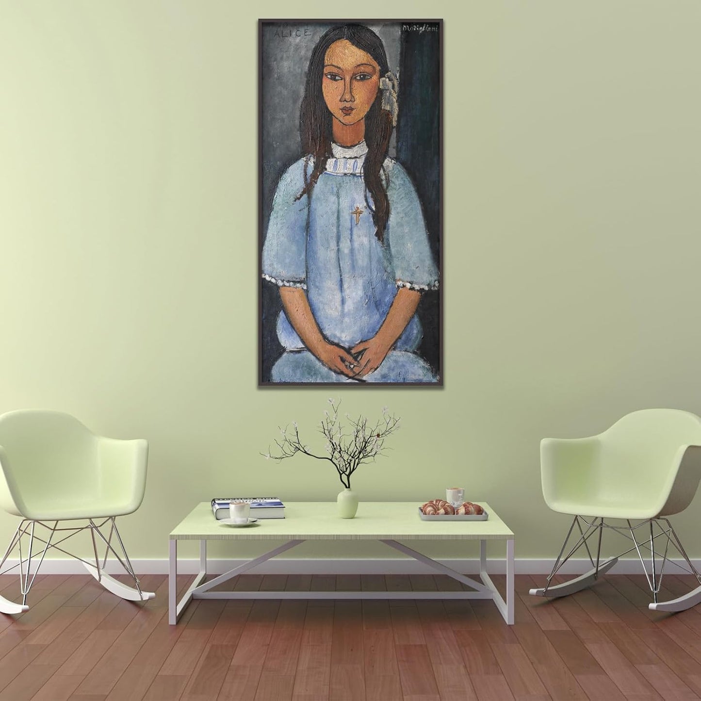 Póster de Amedeo Modigliani Retrato Famoso Decoración Hogar