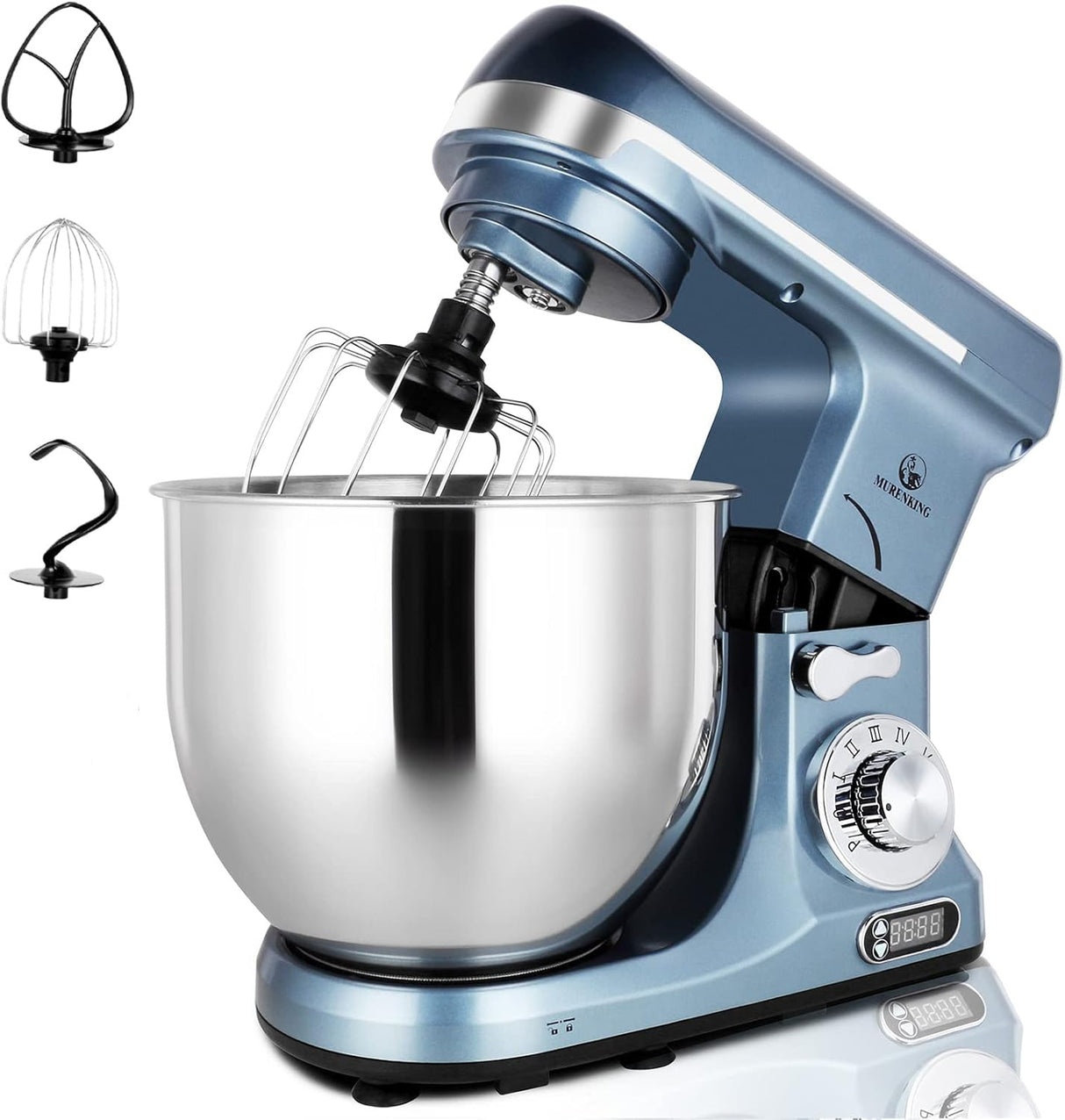 Batidora Profesional 6 Qt, MK37, 500W, 6 Velocidades, Timer