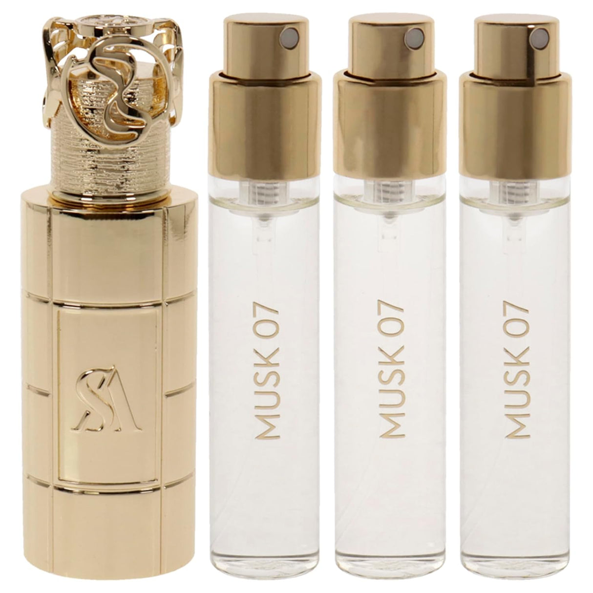 Set de Regalo Unisex, Perfumes Musk 07, Estuche Metálico