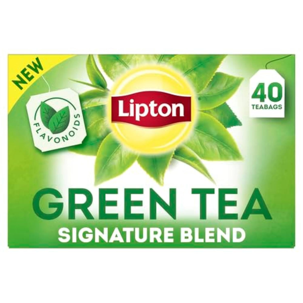 Té Verde Lipton Signature Blend, con cafeína, 40 bolsas