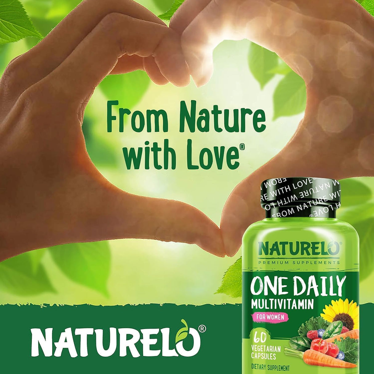 Multivitamínico para Mujeres NATURELO - Energía, 120 Cápsulas
