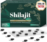Tabletas de Shilajit Himalayan Orgánico 30,000 mg 60u