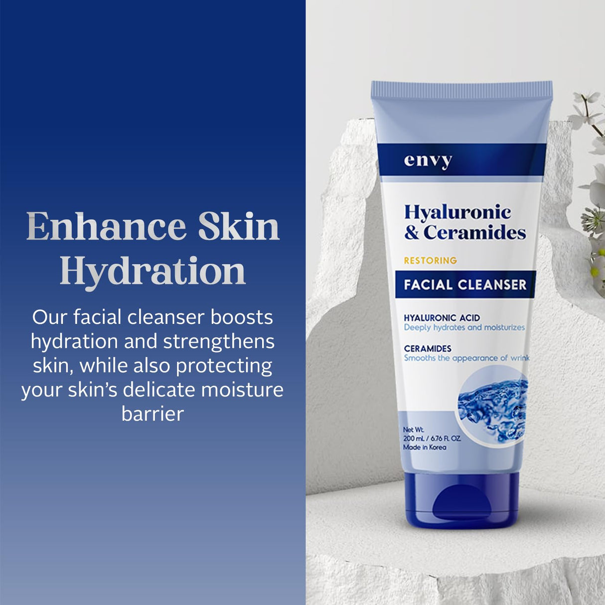 Limpiador [1] Facial Envy - Ácido Hialurónico y Ceramidas - 200ML