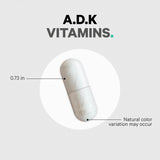 Suplemento de vitaminas ADK Codeage, 6 meses, 180 cápsulas