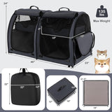 Transportín para gatos PETSITE, 40, con dos compartimentos