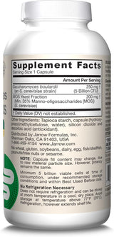 Suplemento de Jarrow Formulas Sacharomyces boulardii y MOS