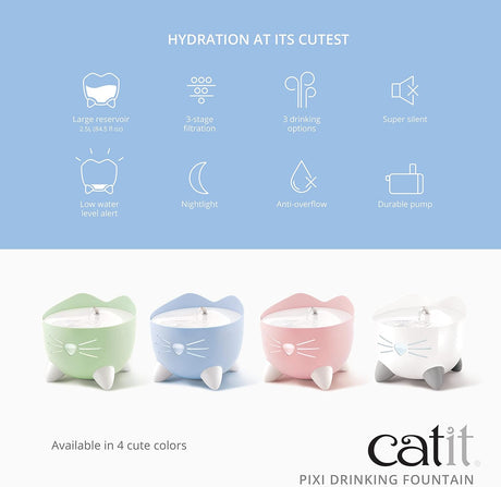 Comederos y Bebederos o Fuente para beber gatos con filtro