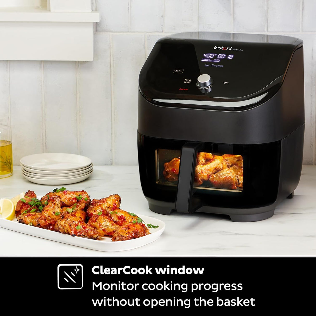 Air Fryer Instant Pot Vortex Plus 6QT, 6 en 1, Ventanas Claras