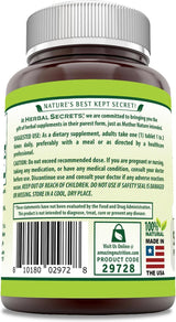 Suplemento de Maca Herbal Secrets 500 mg, 120 tabletas, sin gluten