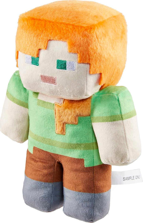 Muñeca de Peluche Minecraft Alex, Mattel, Coleccionable, 3+ Años