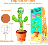 Juguete Cactus Interactivo, Recargable, Volumen Ajustable, Modelo X