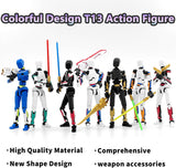 Figura de acción T13, multicolor, con sable láser, modelo T13