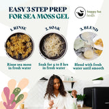 Sea Moss Orgánico Gold - Rico en Vitaminas, Non-GMO, 75oz