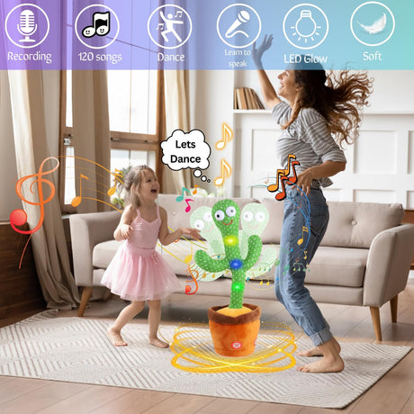 Muñeco Interactivo Cactus Bailarín  Canta y Imita,120 Canciones