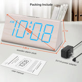Reloj Despertador Digital DreamSky con USB y Volumen Ajustable