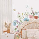 Stickers de Poppy Floral Wondever para Paredes - Peel and Stick
