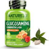 Suplemento NATURELO Glucosamina, Condroitina, MSM 120 Cápsulas