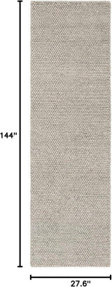 Alfombra Runner de Lana, Ideal para Áreas de Alto Tráfico, NAT620C