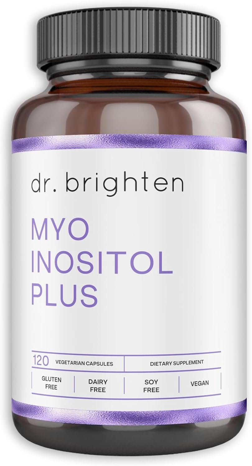 Dr. Brighten Myoinositol Plus: Hormonal y PCOS, Fórmula 60 caps