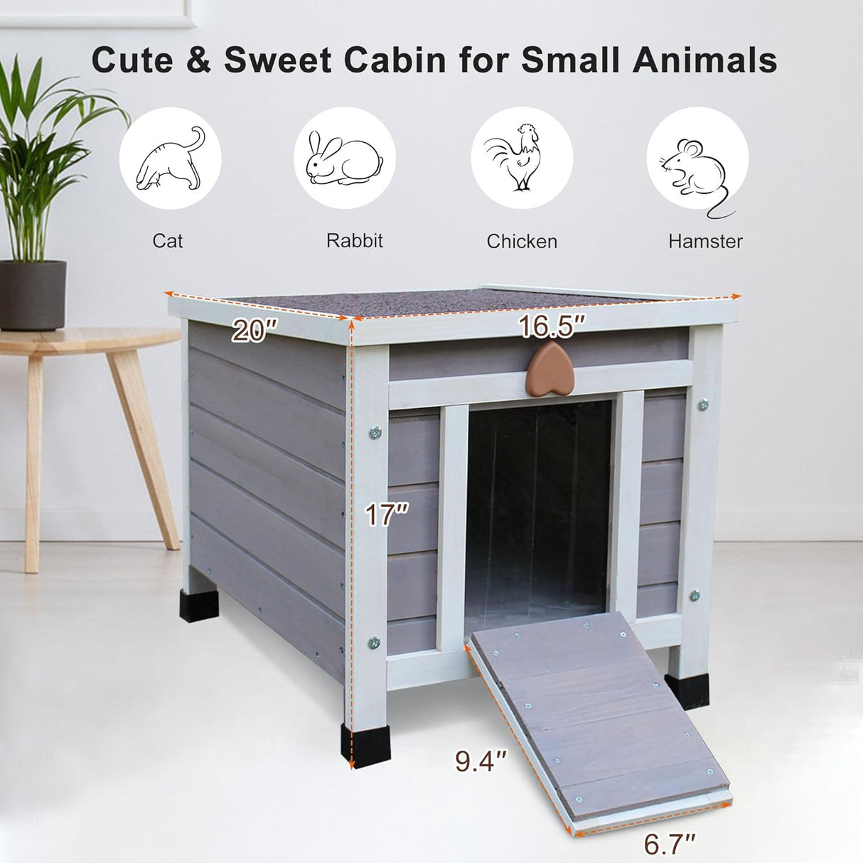 Casa para Gatos Exteriores Rockever, Aislante y Resistente al Clima