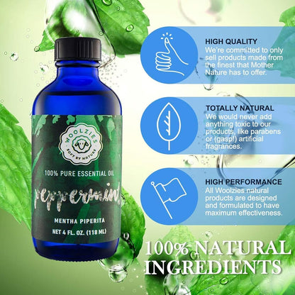 Aceite esencial de menta puro orgánico terapéutico